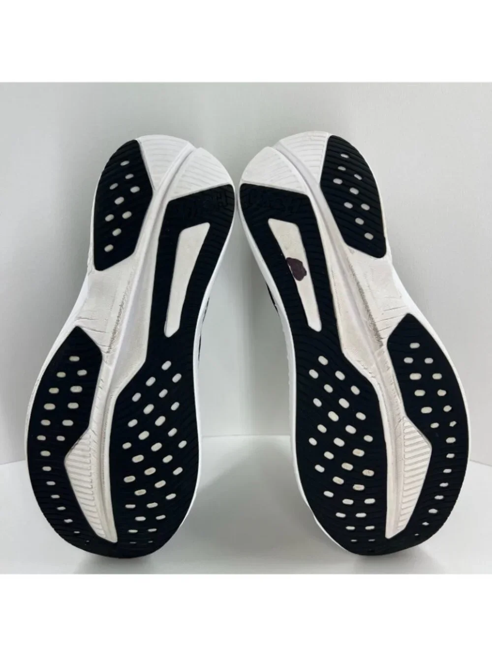 HOKA Mach 6 Running Shoes Mens 12D Lace Up Low Top Mesh Black White 1147790-BWHT - Picture 8 of 10